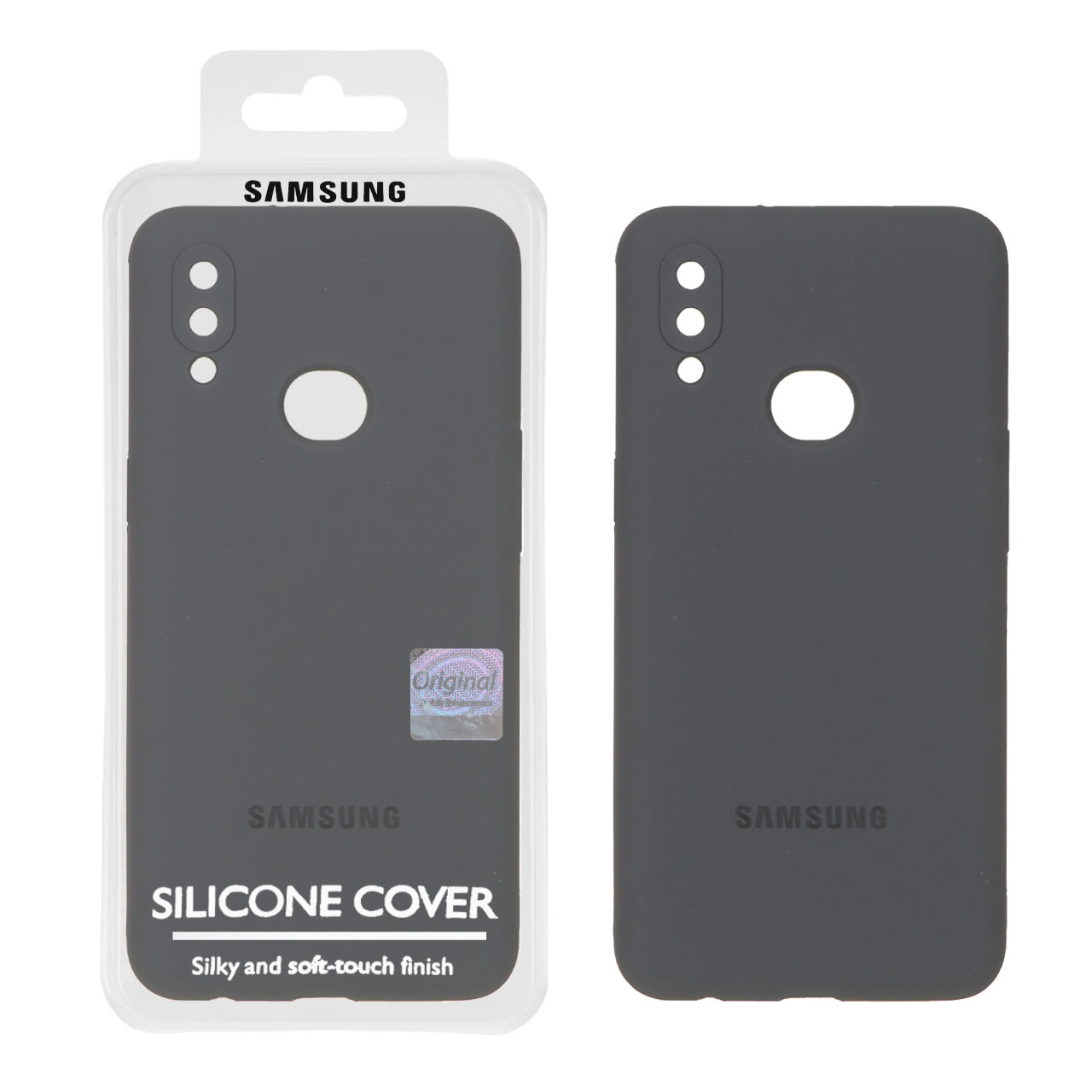 قاب سیلیکونی پاک کنی اورجینال Master Quality مدل Samsung Galaxy A10s - خاکستری (پک دار)